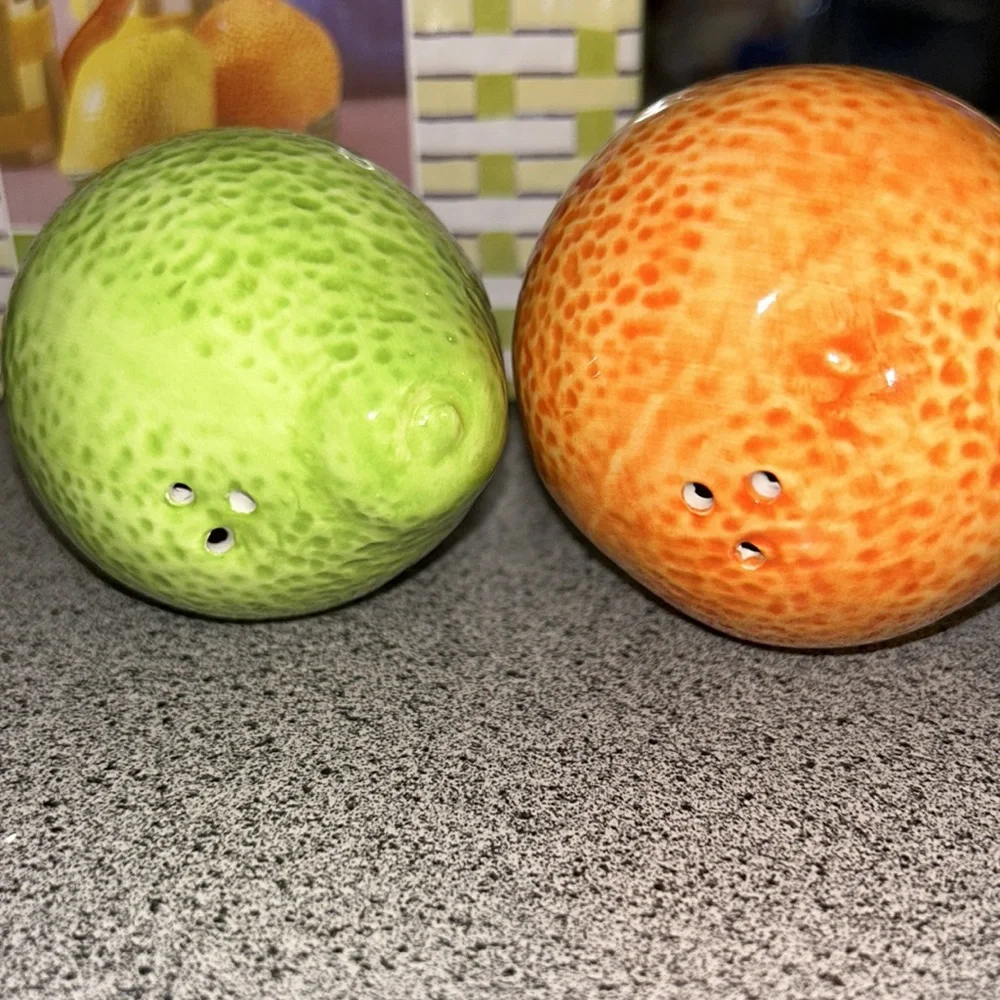 NWT Citrus Salt and Pepper Shakers set